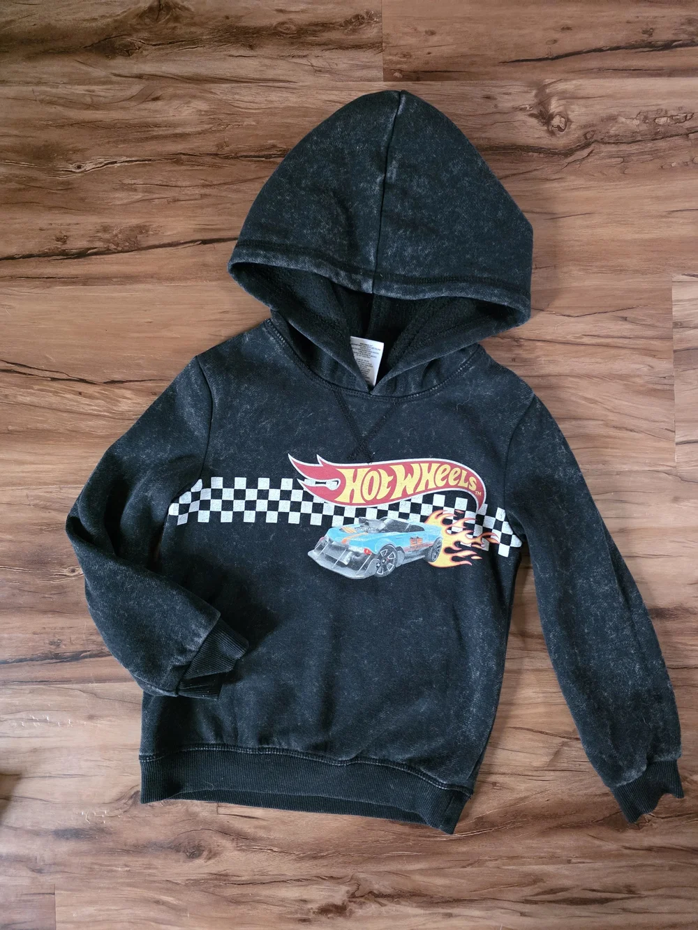 Hot Wheels Kids Black Hooded Sweatshirt and Joggers Matching Set